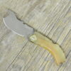 Coltello artigianale sagoma isola sardegna Pattada Corno muflone (9,5Cm)