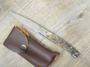 Coltello Pattada Manico in Corno Di Muflone grezzo (24cm)