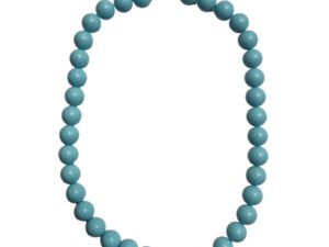 Collana A Sfere Di Turchese Argento 925%°° 13 mm