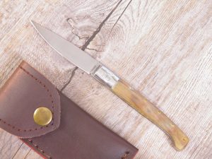 Pattada Knife Muflon Horn Handle 8 cm blade (17.5 cm total)