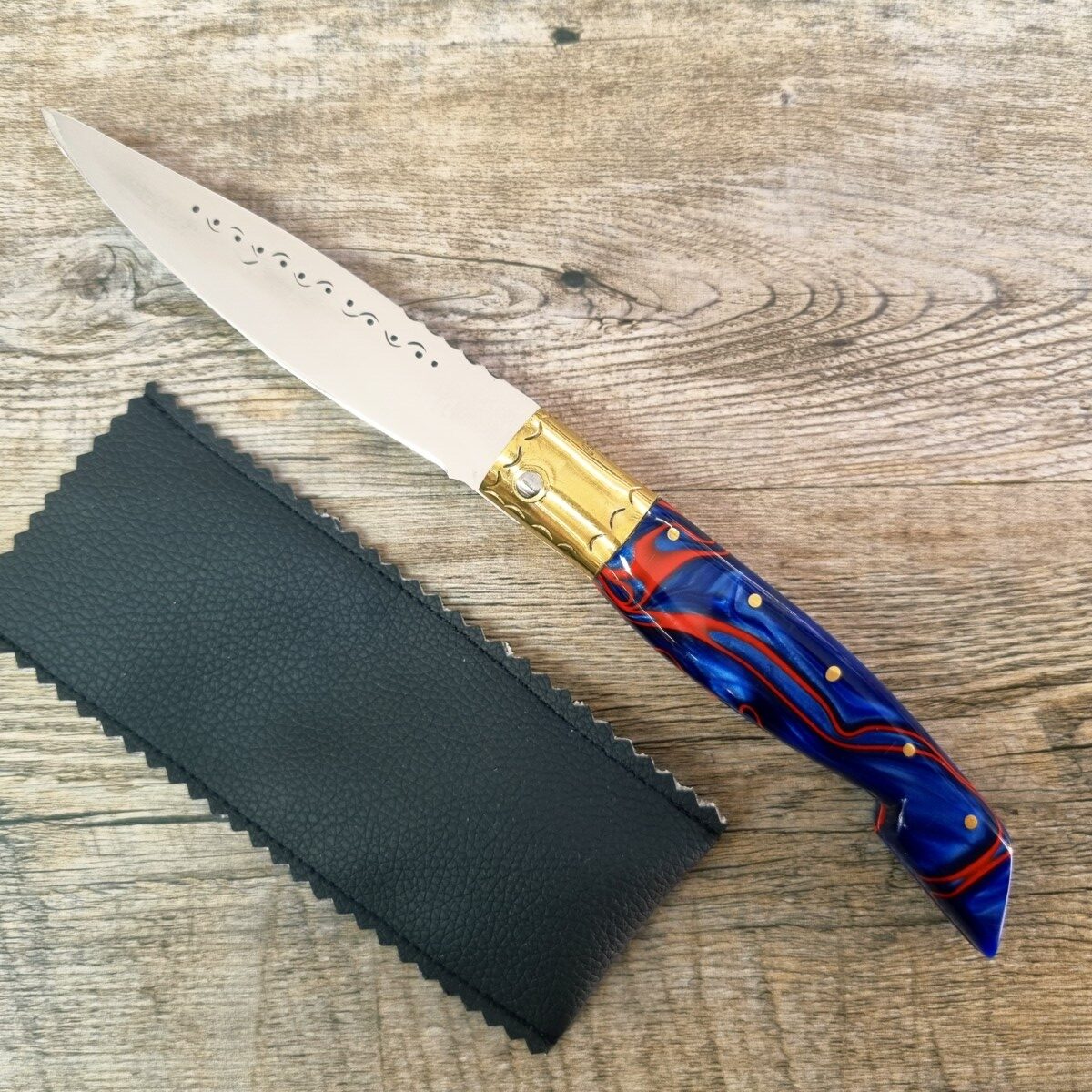 Coltello Artigianale Arburesa Manico In Resina Pigmentata Da Scanno (24 Cm) - Lady M Sardegna Coltello Artigianale Arburesa Manico In Resina Pigmentata Da Scanno (24 Cm)