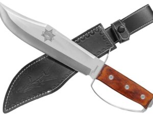 Pugnale Coltello US marshal con Fodero in CUOIO  (38cm)