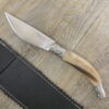 Handcrafted arburesa knife with Muflon horn handle for skinning (18 cm)