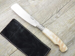 Coltello artigianale Lametta galluresa in Corno Di Montone (27cm)