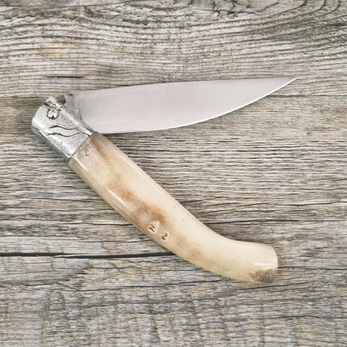 20260609_124559 Coltello Artigianale Scanno Arburesa Manico Corno Di Montone (20Cm) - Lady M Sardegna