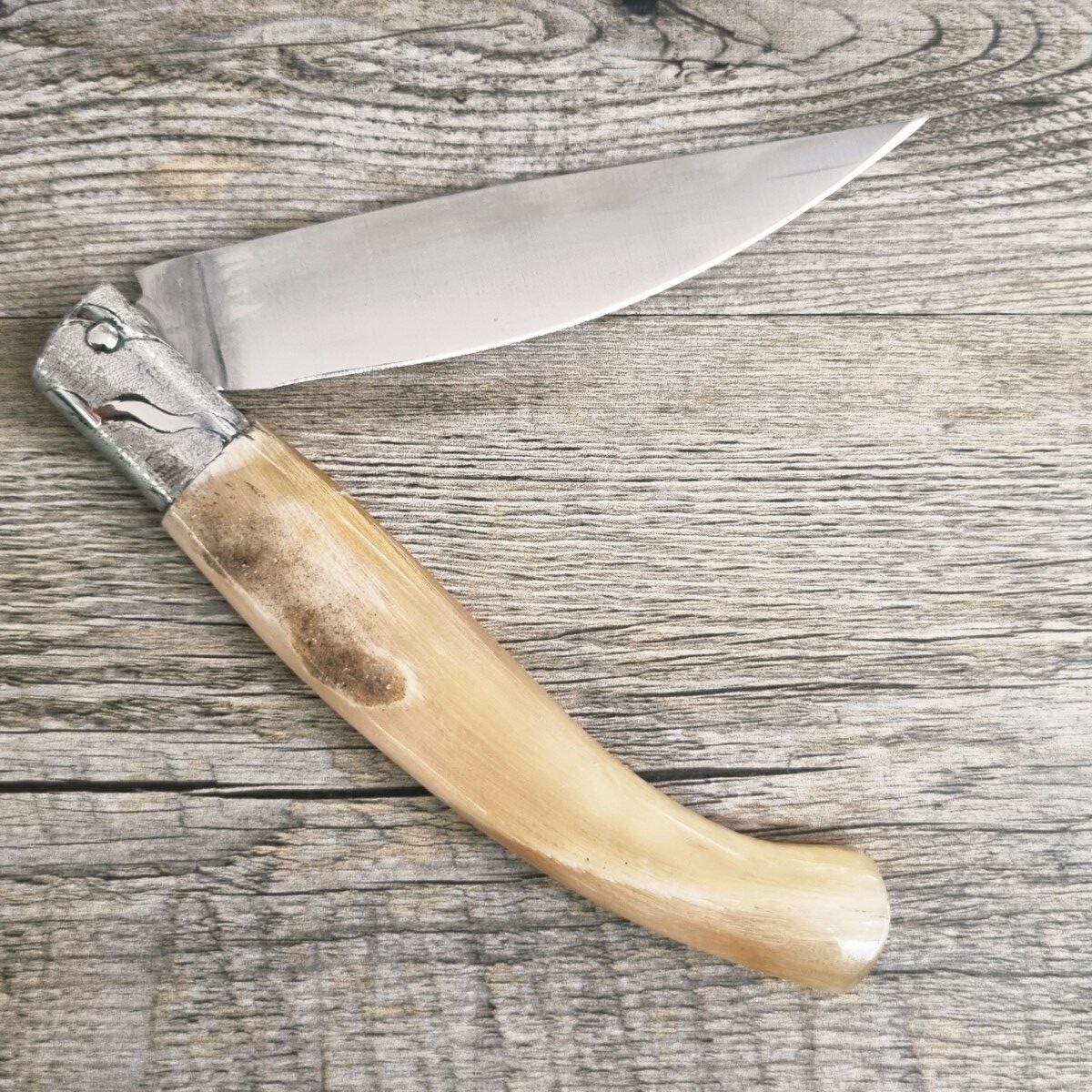 20260609_124902 Coltello Artigianale Scanno Arburesa Manico Corno Di Montone(23Cm) - Lady M Sardegna