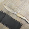 Coltello artigianale scanno Arburesa manico corno di muflone (20cm)