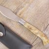 Coltello artigianale Arburesa in Corno Di Montone grezzo (23cm)