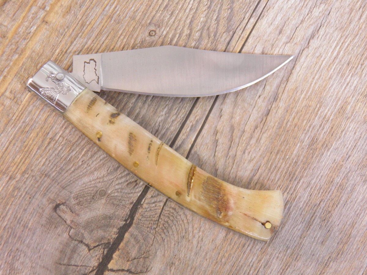 Coltello Artigianale Arburesa Manico Corno Di Muflone Da Scuoio (20Cm) - Lady M Sardegna Coltello Artigianale Arburesa Manico Corno Di Muflone Da Scuoio (20Cm) - Lady M Sardegna