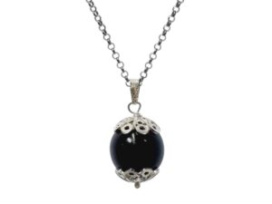 Ciondolo con collana in filigrana Su Coccu grande in argento Filu&Trama