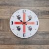 Orologio da Parete bandira sarda 4 mori  DIAM. 33Cm