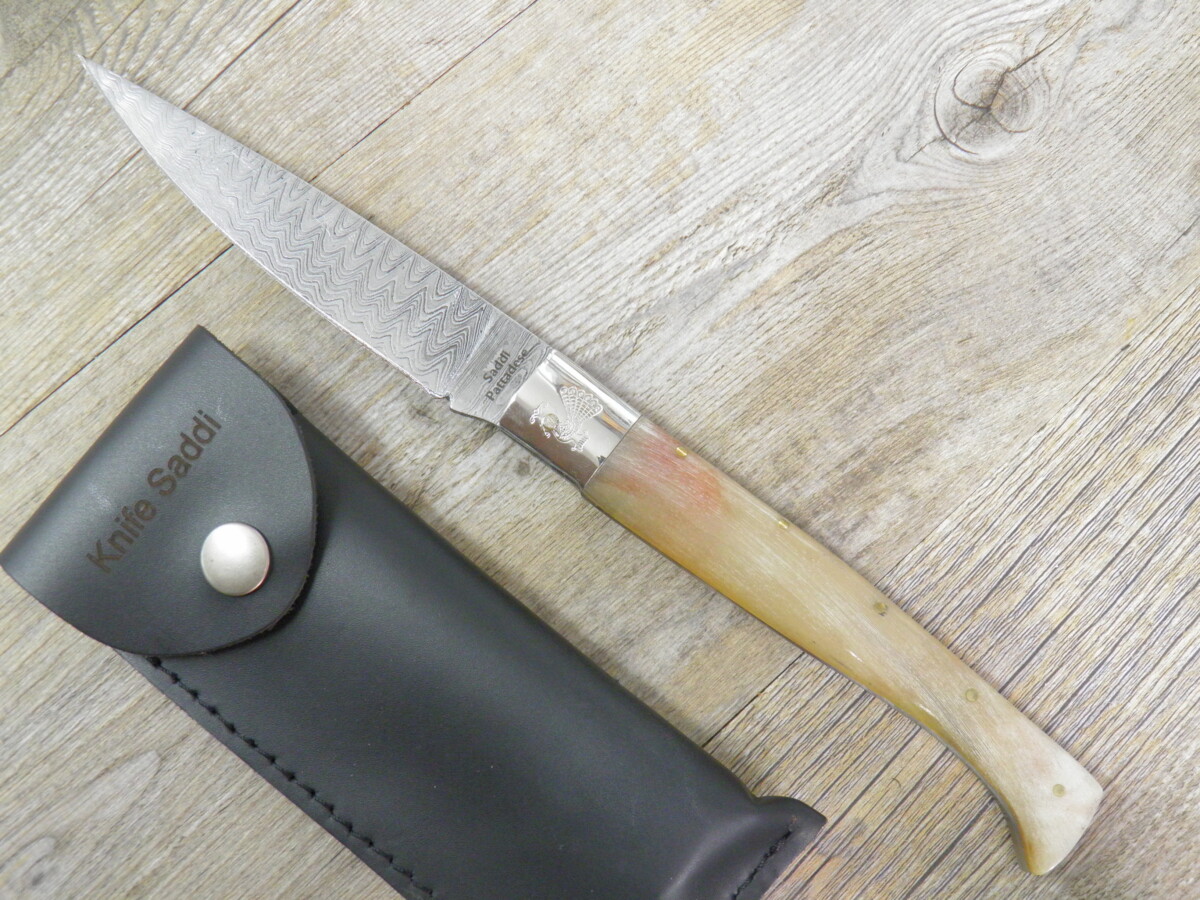 Coltello Artigianale Pattada Damasco Manico In Corno Di Montone (27,5Cm) - Lady M Sardegna Coltello Artigianale Pattada Damasco Manico In Corno Di Montone (27,5Cm)