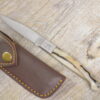Coltello Pattada con blocco lama Manico in conro di Muflone (20cm)