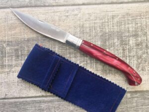 Coltello artigianale Arburesa Manico resina pigmentata da scanno (24,5cm)