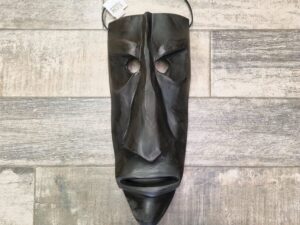 Maschera legno mamuthones da parete Lunga Gigante 18 x h 43 cm