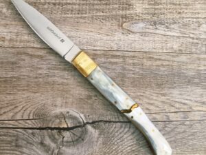 Coltello Pattada Manico in Corno Di Bue lama da 11 cm (24cm)