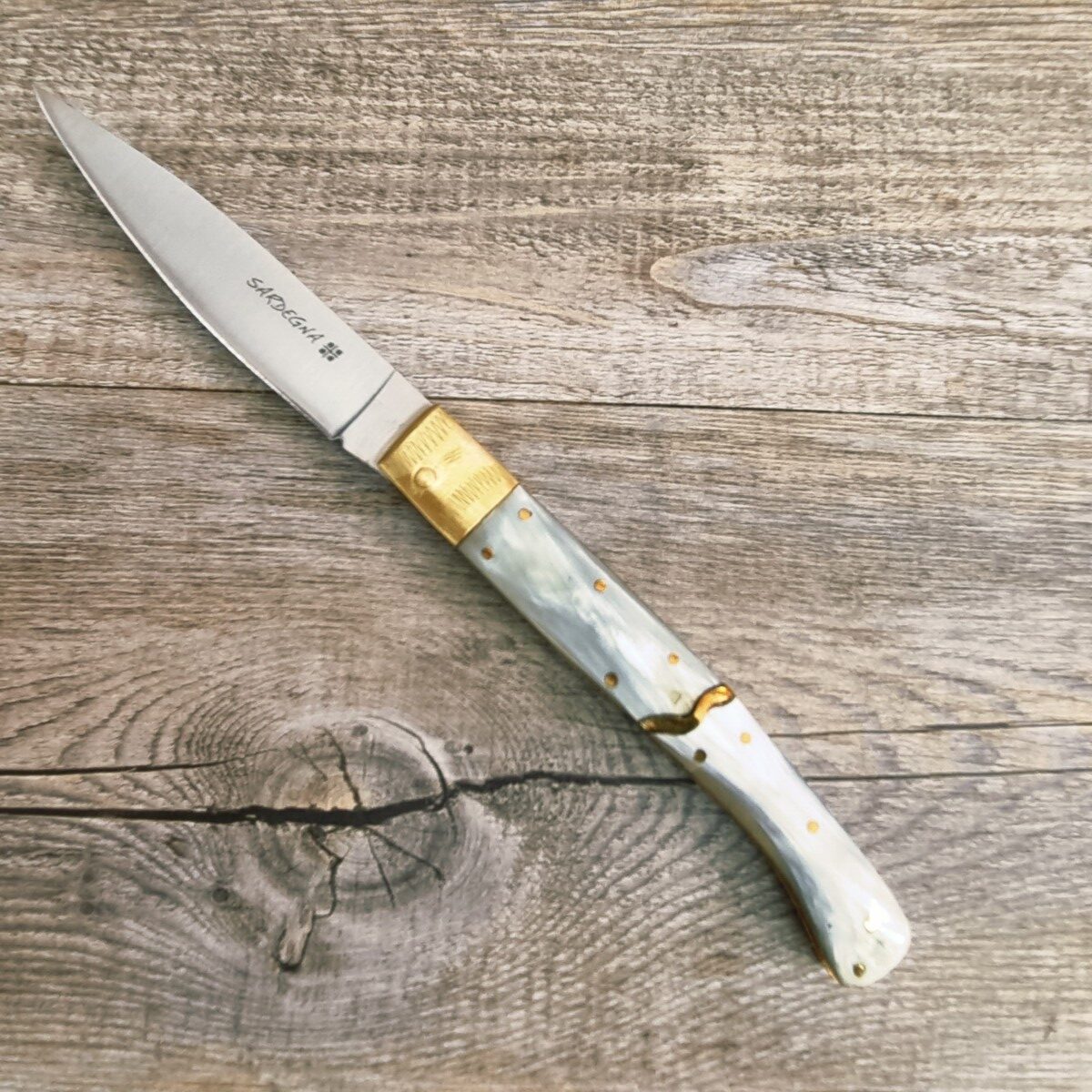 Coltello Pattada Manico In Corno Di Bue Lama Da 11 Cm (24Cm) - Lady M Sardegna Coltello Pattada Manico In Corno Di Bue Lama Da 11 Cm (24Cm)