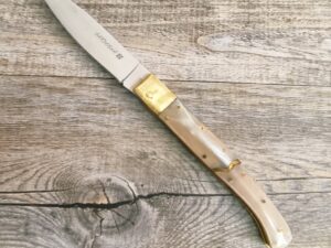 Coltello Pattada Manico in Corno Di Bue lama 11 cm (24cm)