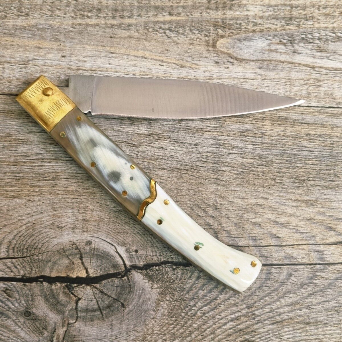 20260620_184312 Coltello Pattada Manico In Corno Di Bue Lama 11 Cm (24Cm) - Lady M Sardegna