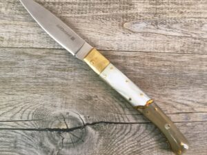 Coltello Pattada Manico in Corno Di Bue lama da 11 cm (24cm)