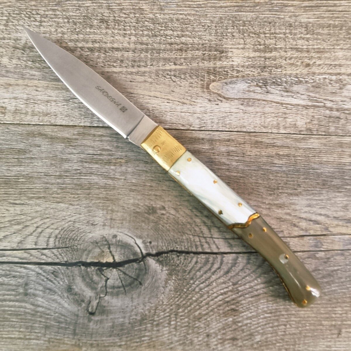 Coltello Pattada Manico In Corno Di Bue Lama Da 11 Cm (24Cm) - Lady M Sardegna Coltello Pattada Manico In Corno Di Bue Lama Da 11 Cm (24Cm)