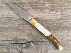 Coltello Pattada Manico in Corno Di Bue lama da 11 cm (24cm)