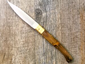 Coltello Pattada Manico in Corno Di Bue lama da 11 cm (24cm)
