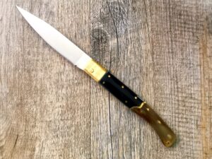 Coltello Pattada Manico in Corno Di Bue lama da 11 cm (24cm)