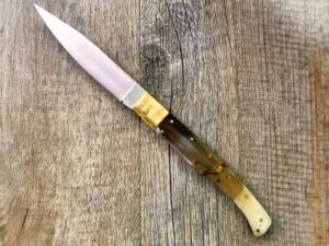 Coltello Pattada Manico in Corno Di Bue lama da 11 cm (24cm)