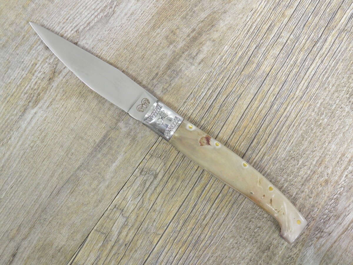 Coltello tipo Pattada Manico in Corno Di montone grezzo (22cm)