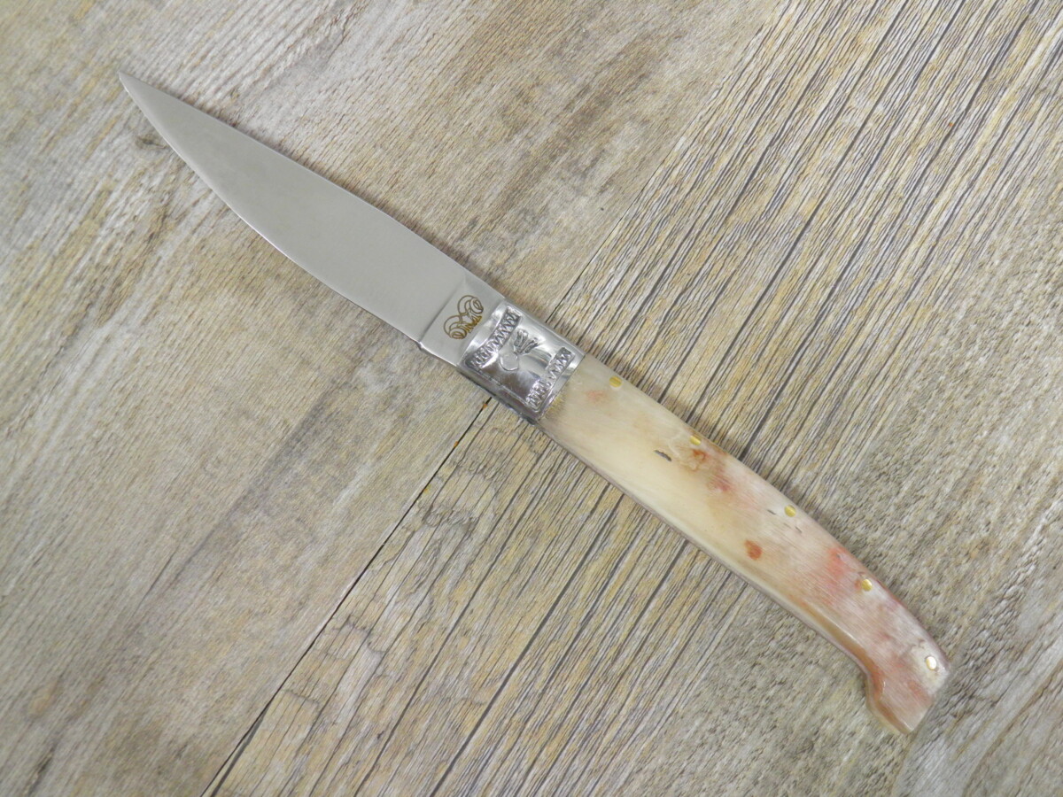 Coltello tipo Pattada Manico in Corno Di montone grezzo (22cm)