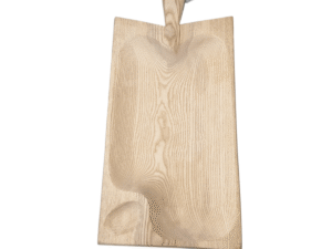 Tagliere vassoio intagliato in legno naturale con con manico  53 x 23 cm personalizzabile