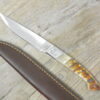 Coltello artigianale dorgalesa manico in corno di montone grezzo (26cm)