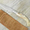 Coltello artigianale pusceddu Arburesa manico in corno di montone grezzo (20 cm)