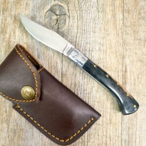 Home - Lady M Sardegna Coltello Artigianale Arburesa Manico Corno Di Montone Da Scuoio (17Cm)
