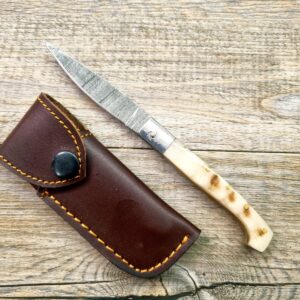 Home - Lady M Sardegna Coltello Pattada Damasco Manico In Corno Di Montone (17Cm)