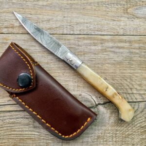 Home - Lady M Sardegna Coltello Pattada Damasco Manico In Corno Di Montone (17Cm)