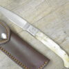 Coltello Pattada con blocco lama Manico in corno di montone (23cm)