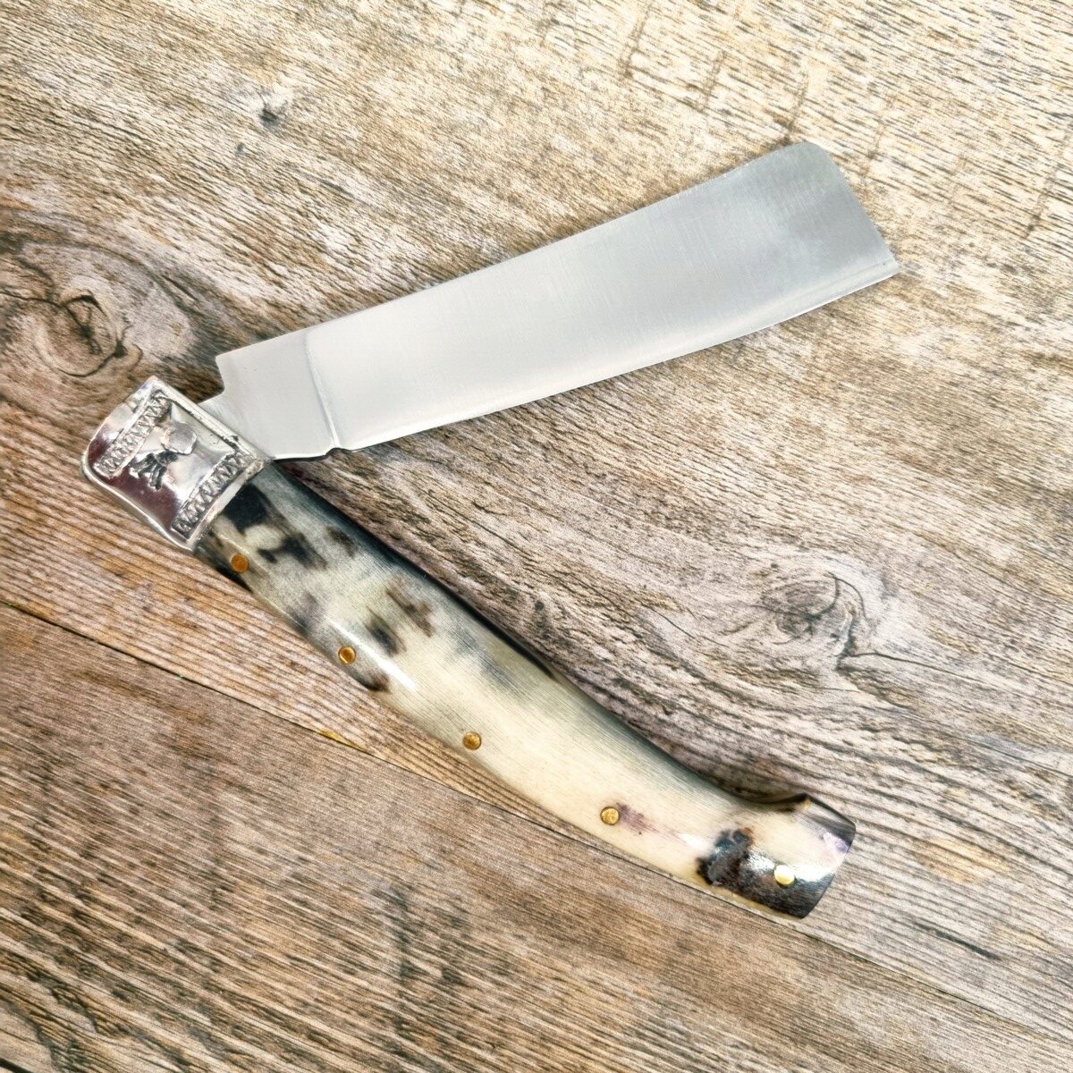 20260520_120955 Coltello Artigianale Lametta Corno Di Montone Grezzo (22Cm) - Lady M Sardegna