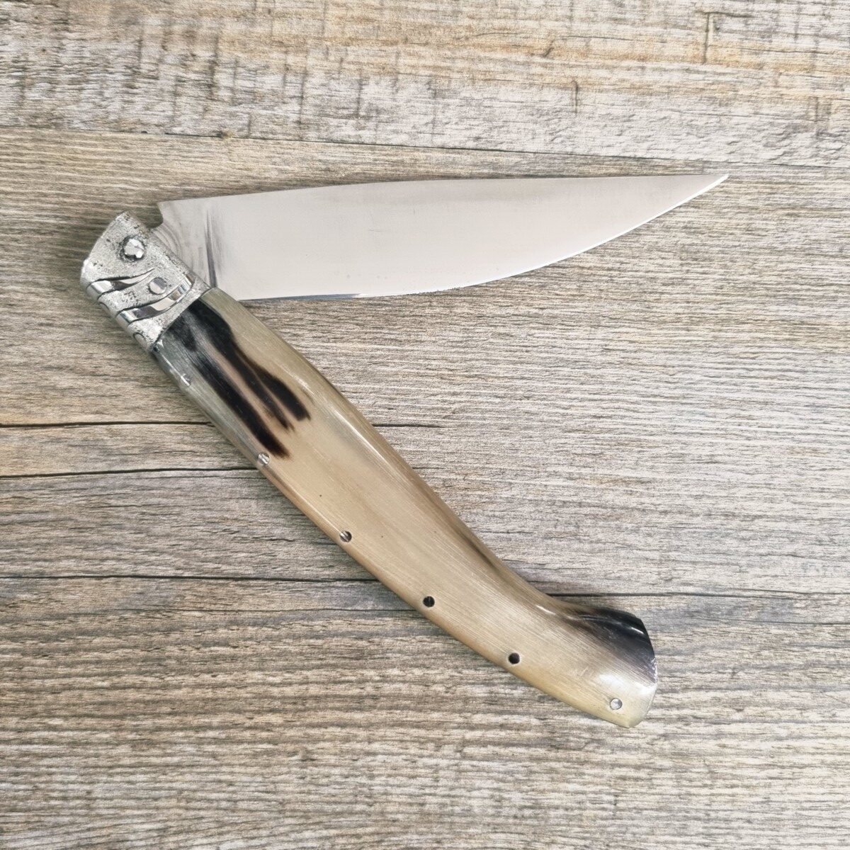 20260615_184119 Coltello Artigianale Scanno Arburesa Manico Corno Di Montone Con Anima (23,5Cm) - Lady M Sardegna