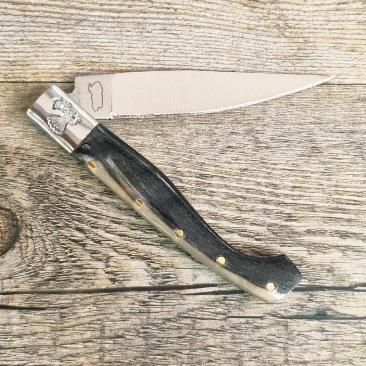 20260616_173031 Coltello Pattada Manico In Corno Di Montone (17,5Cm) Lama Da 8 Cm - Lady M Sardegna