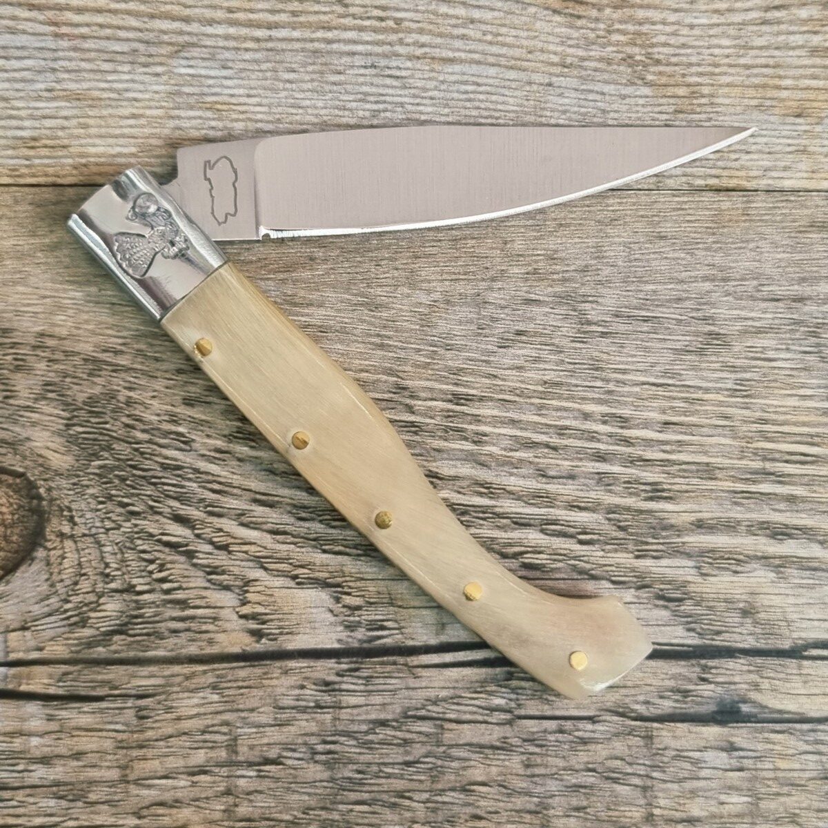20260616_173142 Coltello Pattada Manico In Corno Di Montone (17,5Cm) Lama Da 8 Cm - Lady M Sardegna