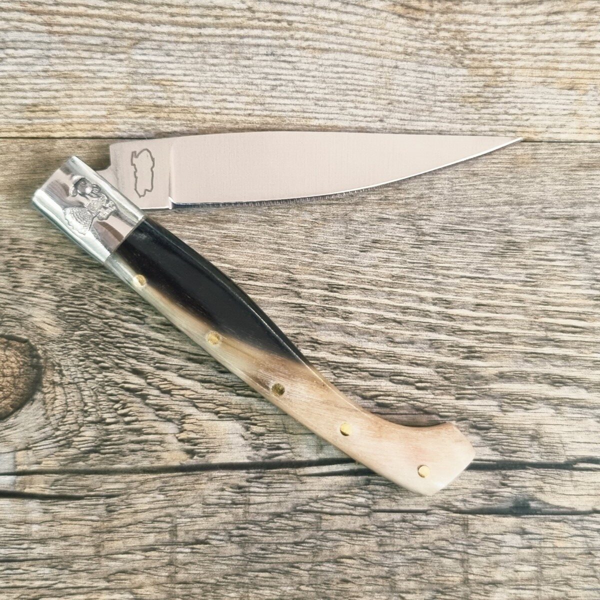 20260616_173249 Coltello Pattada Manico In Corno Di Montone (17,5Cm) Lama Da 8 Cm - Lady M Sardegna