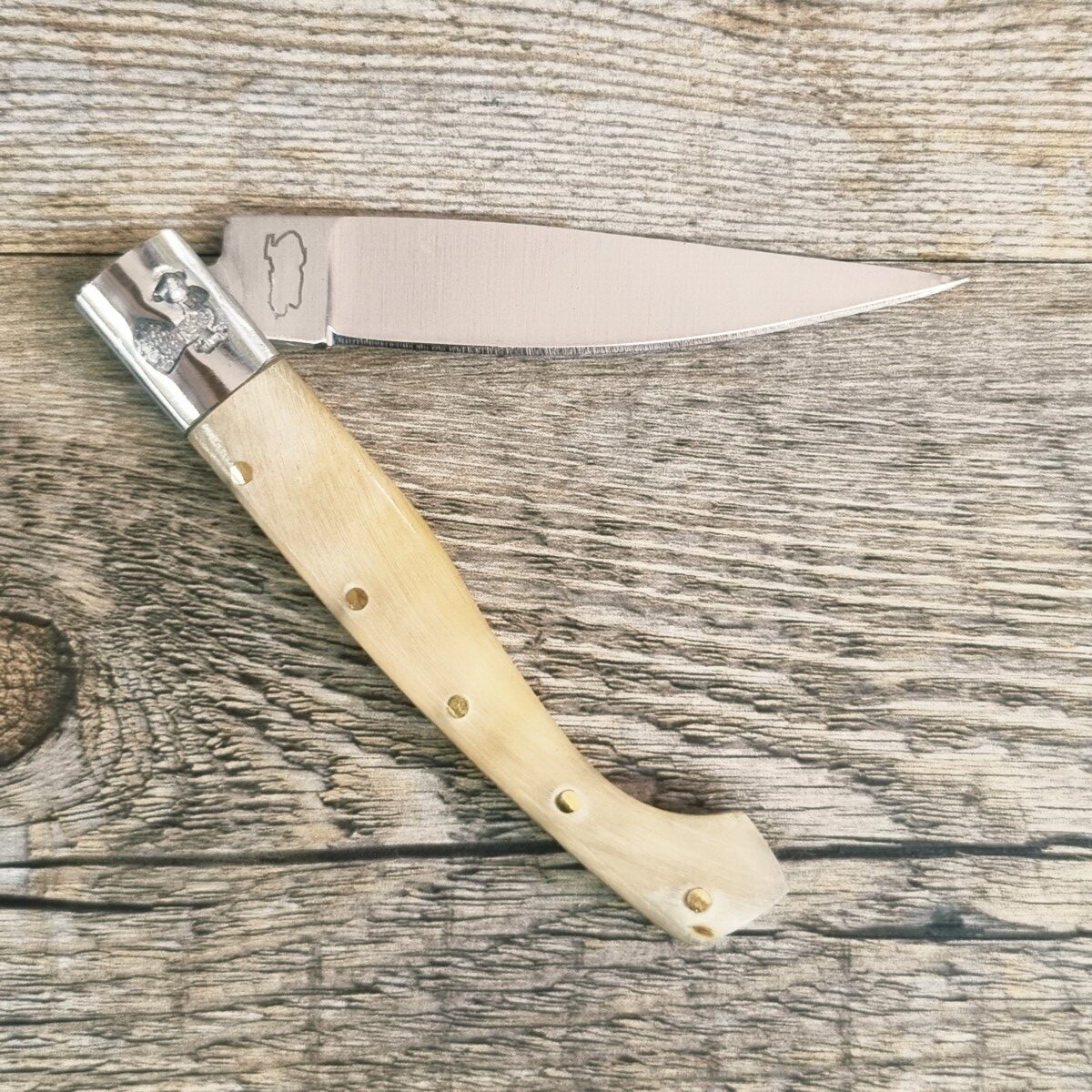 20260616_173314 Coltello Pattada Manico In Corno Di Montone (17,5Cm) Lama Da 8 Cm - Lady M Sardegna