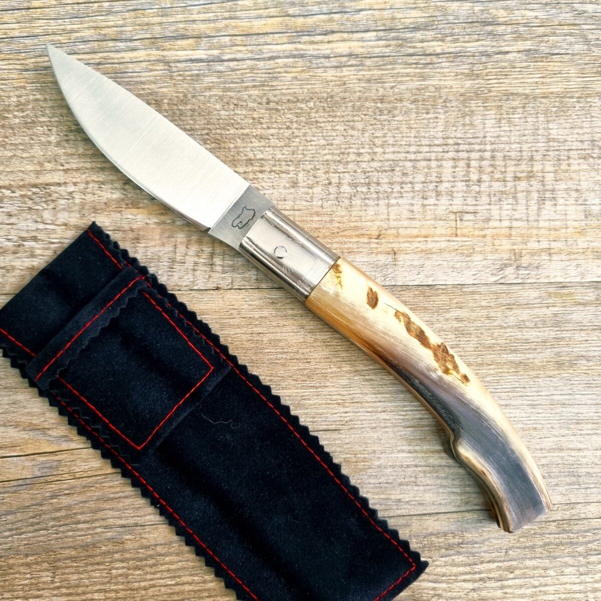 Coltello Artigianale Manico In Corno Di Muflone Da Scanno (25 Cm) - Lady M Sardegna Coltello Artigianale Manico In Corno Di Muflone Da Scanno (25 Cm)